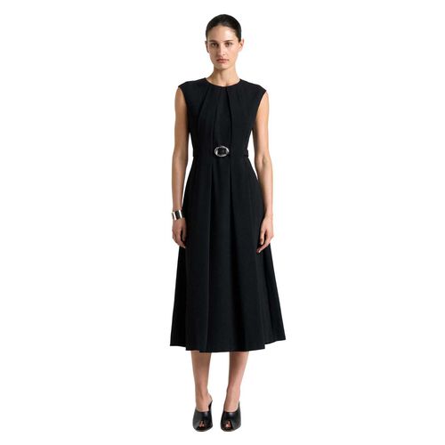 Cue Recycled Crepe Sculpted Midi Dress